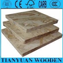 China OSB para a construção / embalagem / mobília, preços de madeira do painel OSB